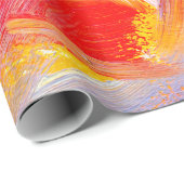 Textur Öl Malerei Frucht Farbe bunte Flora Geschenkpapier (Rolleneckpunkt)