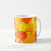Textur Öl Malerei Frucht Farbe bunte Flora Kaffeetasse (VorderseiteRechts)
