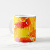 Textur Öl Malerei Frucht Farbe bunte Flora Kaffeetasse (Vorderseite Links)