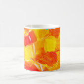 Textur Öl Malerei Frucht Farbe bunte Flora Kaffeetasse (Mittel)