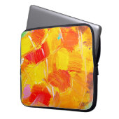 Textur Öl Malerei Frucht Farbe bunte Flora Laptopschutzhülle (Vorderseite Links)