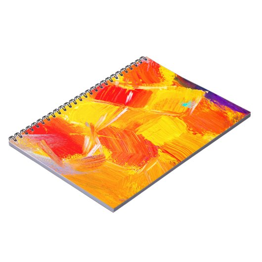 Textur Öl Malerei Frucht Farbe bunte Flora Notizblock (Linke Seite)