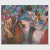 Textur, Ölmalerei, Kunst, Jazz, Blues, Tradition Geschenkpapier (Flach)