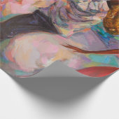 Textur, Ölmalerei, Kunst, Jazz, Blues, Tradition Geschenkpapier (Ecke)