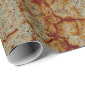 Textur Orangen Rost Vintag rustikale Decoupage Geschenkpapier (Rolleneckpunkt)