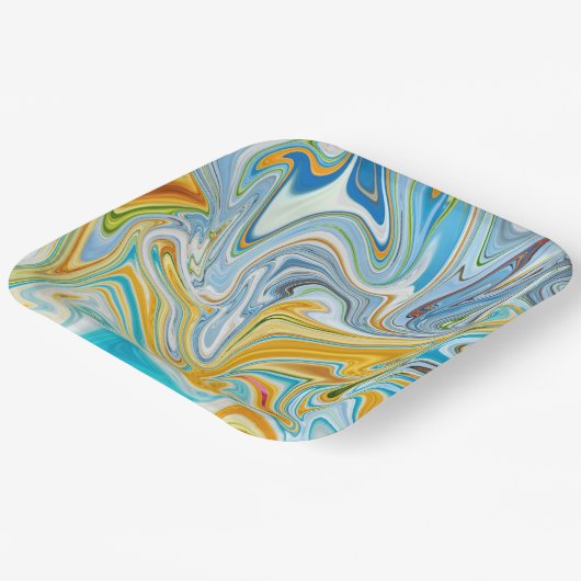 Textur Pappteller (Gewinkelt)