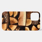 Textur. Pile aus gehacktem Brennholz, Winter Case-Mate iPhone Hülle (Rückseite (Horizontal))