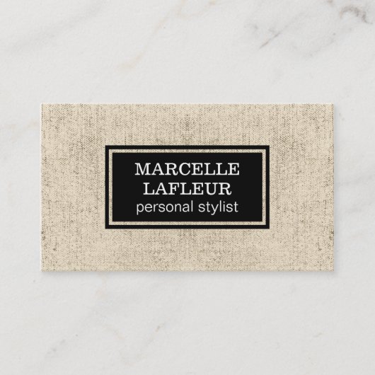 Textur | Rustikal | Schwarz Visitenkarte (Vorderseite)