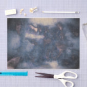 Textur Rustikales Vintag Blue Grau Abstraktes Must Seidenpapier (Handwerk)