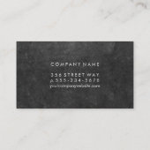 Textur/Schiefer und Gold Visitenkarte (Rückseite)