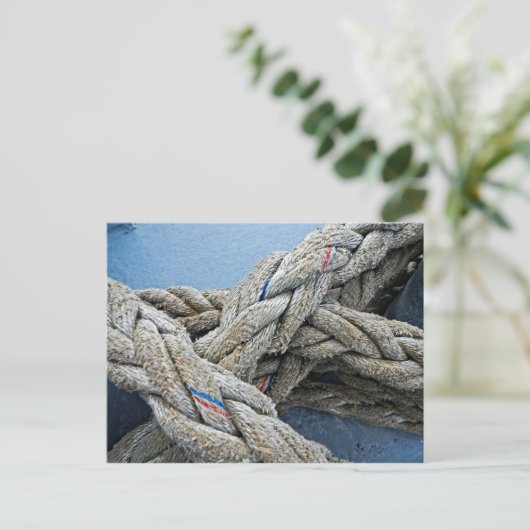 Textur: Seil III Postkarte (Stehend Vorderseite)