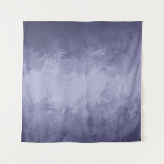 Textur-Selen-Blau-Acryl Wandteppich (Vorderseite)