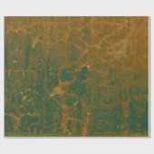 Textur Tan Grün Rustikale Vintage antike Grunge Geschenkpapier (Flach)