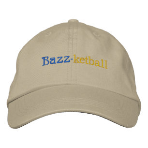 Textur & Team Spirit_Bazz-Ketball Bestickte Kappe