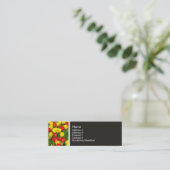 Textur Tone - farbenfrohe Tulpen Mini Visitenkarte (Stehend Vorderseite)
