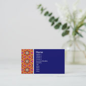 Textur Tone - Terrazzo 03 - Deep Blue Visitenkarte (Stehend Vorderseite)