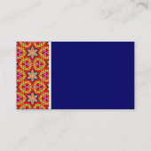 Textur Tone - Terrazzo 03 - Deep Blue Visitenkarte (Rückseite)