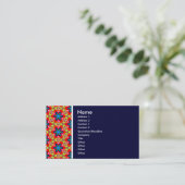 Textur Tone - Terrazzo 04 - Deep Navy Visitenkarte (Stehend Vorderseite)