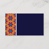 Textur Tone - Terrazzo 04 - Deep Navy Visitenkarte (Rückseite)