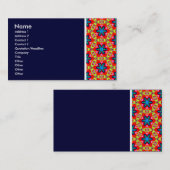 Textur Tone - Terrazzo 04 - Deep Navy Visitenkarte (Vorne/Hinten)