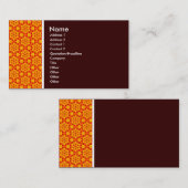 Textur Tone - Terrazzo 08 - Dunkelbraun Visitenkarte (Vorne/Hinten)