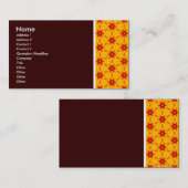 Textur Tone - Terrazzo 09 - Dunkelbraun Visitenkarte (Vorne/Hinten)