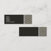 Textur Tone - Terrazzo Muster 014 - (201F1B) Mini Visitenkarte (Vorne/Hinten)