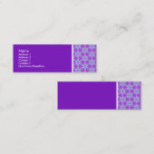 Textur Tone - Terrazzo Muster 02 - Lila Mini Visitenkarte (Vorne/Hinten)
