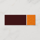 Textur Tone - Terrazzo Muster 07 - Dunkelbraun Mini Visitenkarte (Rückseite)