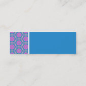 Textur Tone - Terrazzo Muster - Blau Mini Visitenkarte (Rückseite)