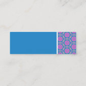 Textur Tone - Terrazzo Muster - Blau Mini Visitenkarte (Rückseite)