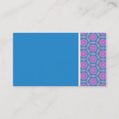 Textur Tone - Terrazzo Muster - Blau - umgekehrt Visitenkarte (Rückseite)