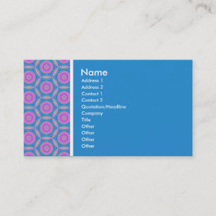 Textur Tone - Terrazzo Muster - Blau Visitenkarte