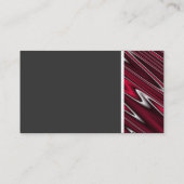 Textur Tone - Wavy Red Abstrakt Visitenkarte (Rückseite)