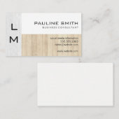 Textur und Holz Visitenkarte (Vorne/Hinten)