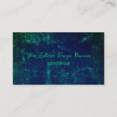 Textur Vintag dunkelgrüner Grunge Visitenkarte (Vorderseite)