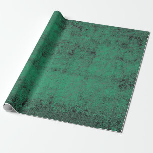 Textur Vintag-grüner Grunge Decoupage Geschenkpapier