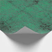 Textur Vintag-grüner Grunge Decoupage Geschenkpapier (Ecke)