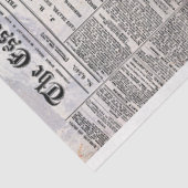 Textur Vintag rustikale Zeitung Dekoupage Seidenpapier (Ausschnitt)