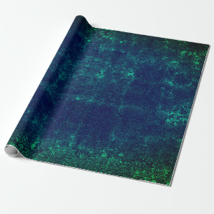 Textur Vintage Dunkelgrün Blau Decoupage Grunge Geschenkpapier