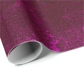 Textur Vintage Dunkelrosa Fuchsien Dekorative Papi Geschenkpapier (Rolleneckpunkt)