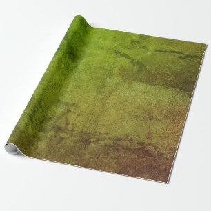 Textur Vintage Rustikal Grün Braun Grunge Muster Geschenkpapier