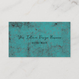 Textur Vintager Aquamariner Black Chic Designer Visitenkarte