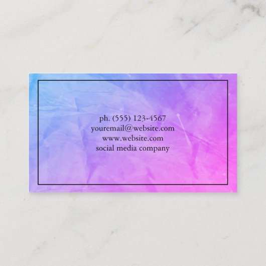 Textur Visitenkarte (Rückseite)