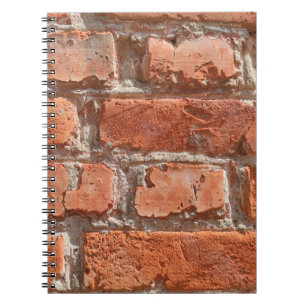 Textur von altem verwittertem Ziegel. Hintergrund Notizblock