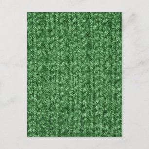 Textur von grünen Garnen Postkarte