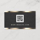 Textur von Imitaten aus Gold und Beton Visitenkarte (Rückseite)