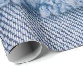 Textur von natürlichem Leinenstoff Geschenkpapier (Rolleneckpunkt)