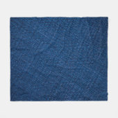 Textur von Navy-Denim-Jeans Fleecedecke (Vorderseite (Horizontal))