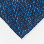 Textur von Navy-Denim-Jeans Fleecedecke (Ecke)